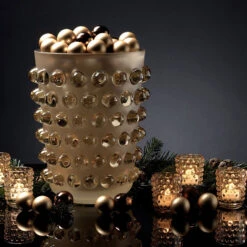 Lalique Mossi Amber 8.25" Vase -Best Glassware Store 1002900 a2