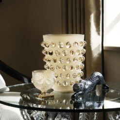 Lalique Mossi Amber 8.25" Vase -Best Glassware Store 1002900 a5