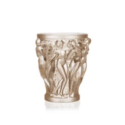 Lalique Bacchantes 5.75" Vase, Gold Luster