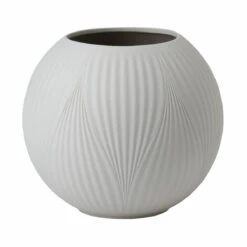 Wedgwood Folia Jasper Rose Bowl Warm White 5.1"