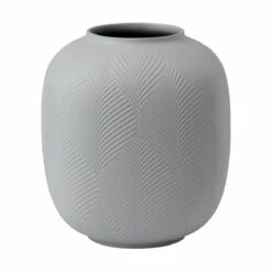 Wedgwood Folia Jasper Rounded Dove Grey 9" Vase