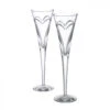 Waterford Wishes Love And Romance Heart Crystal Flutes, Pair -Best Glassware Store 1058174 a1