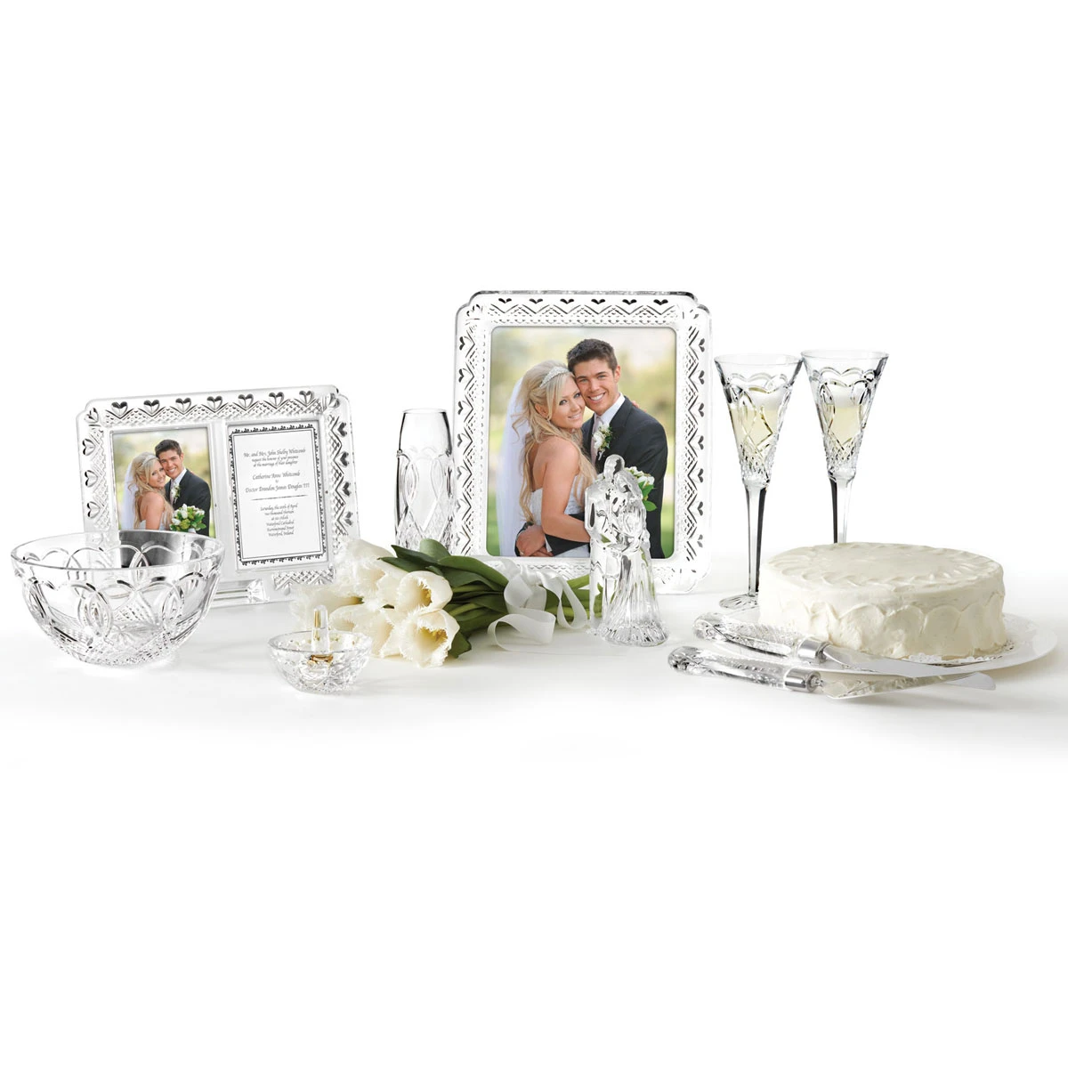 Waterford Crystal Wedding Heirloom 8x10" Picture Frame 4 Waterford Crystal Wedding Heirloom 8x10" Picture Frame - Image 2