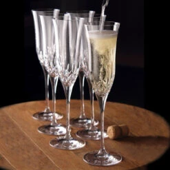 Waterford Crystal, Lismore Essence Crystal Flute, Boxed Set Of 6 -Best Glassware Store 1058214 a3