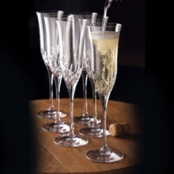 Waterford Crystal, Lismore Essence Crystal Flute, Boxed Set Of 6 -Best Glassware Store 1058214 a4