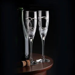 Waterford Crystal True Love Wedding Vows Flutes, Pair -Best Glassware Store 1058289 a3