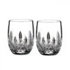 Waterford Crystal, Lismore Rounded Whiskey OF Tumblers, Pair -Best Glassware Store 1058298 a1