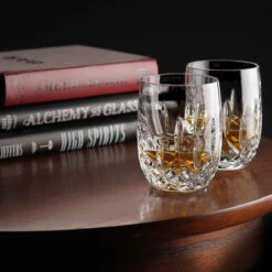 Waterford Crystal, Lismore Rounded Whiskey OF Tumblers, Pair -Best Glassware Store 1058298 a2