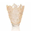 Lalique Champs Elysees 13" Vase, Gold Luster