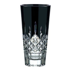 Waterford Crystal Lismore 10" Black Vase