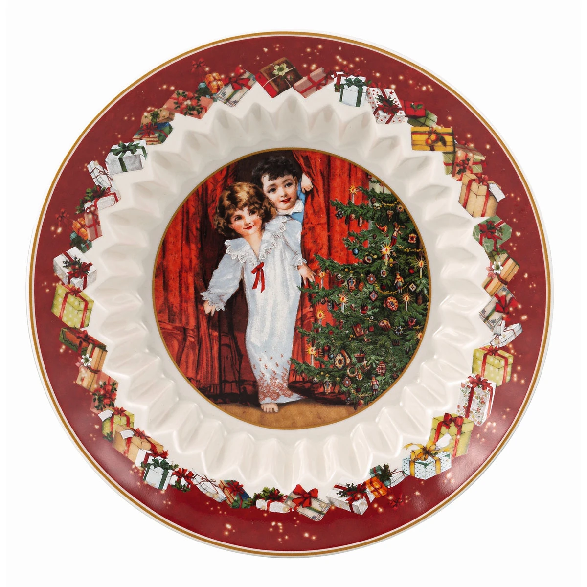 Villeroy And Boch 6.25" Toys Fantasy Bowl, Kids Peeking 3 Villeroy And Boch 6.25" Toys Fantasy Bowl, Kids Peeking