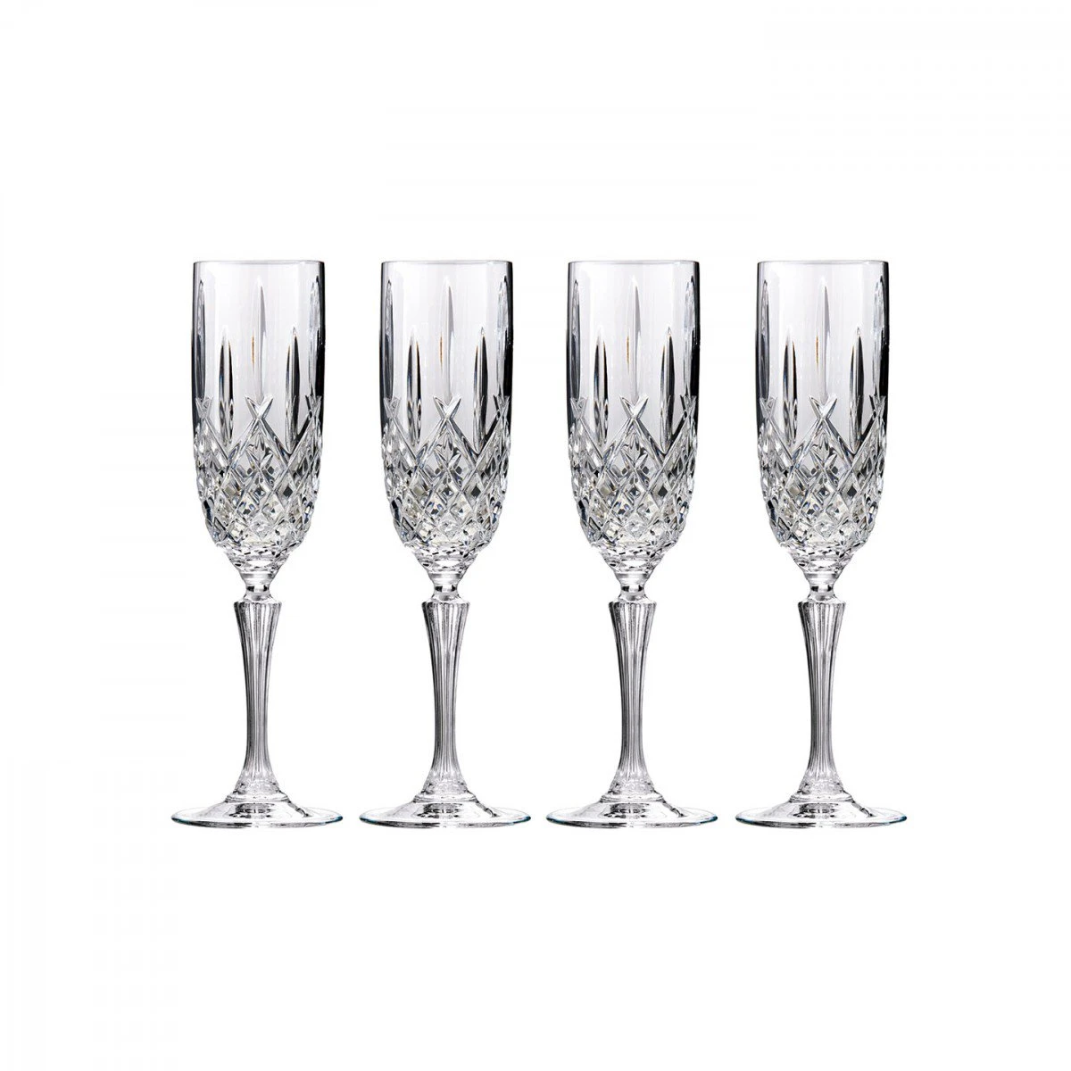 Marquis By Waterford Markham Flutes, Set Of 4 2 Marquis By Waterford Markham Flutes, Set Of 4