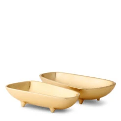 Aerin Valerio Footed Bowl, Large, Gold 7 Aerin Valerio Footed Bowl, Large, Gold -Best Glassware Store 20120038AE a3