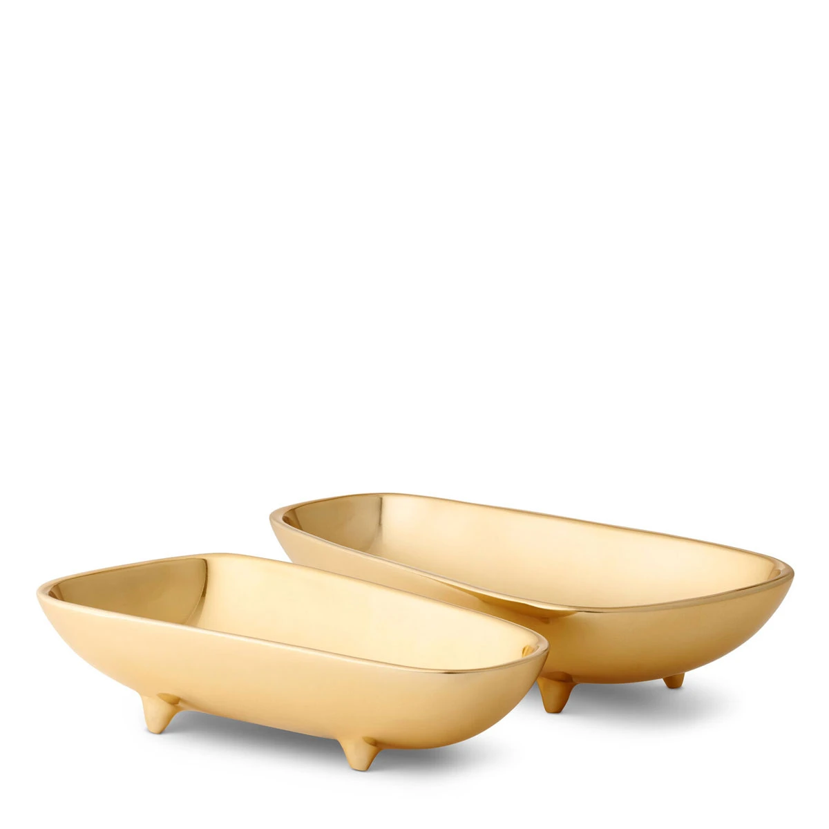 Aerin Valerio Footed Bowl, Large, Gold 5 Aerin Valerio Footed Bowl, Large, Gold - Image 3