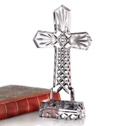 Cashs Ireland, Holy Cross Crystal Sculpture