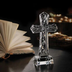 Cashs Ireland, Holy Cross Crystal Sculpture -Best Glassware Store 20892C a3