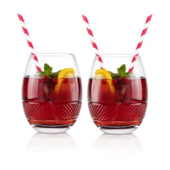 Cashs Ireland Cooper Stemless Red Wine Glasses, 1+1 Free -Best Glassware Store 24355C a4