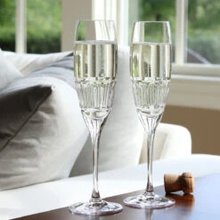 Cashs Ireland Dunloe Champagne Toasting Flutes, Pair -Best Glassware Store 24688C a3