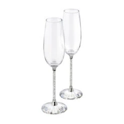 Swarovski Crystalline Toasting Flutes Pair