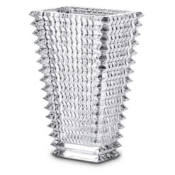 Baccarat Crystal, Eye 11 3/4" Rectangular Vase, Clear