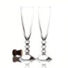 Baccarat Crystal, Vega Clear Crystal Flute, Pair -Best Glassware Store 2811801B a1
