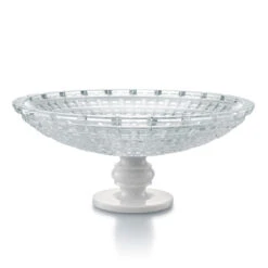 Baccarat New Antique 15" Marble Footed Bowl