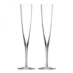 Waterford Crystal, Elegance Trumpet Champagne Toasting Flutes, Pair