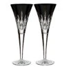 Waterford Lismore Black Champagne Toasting Flutes, Pair -Best Glassware Store 40021870 a1