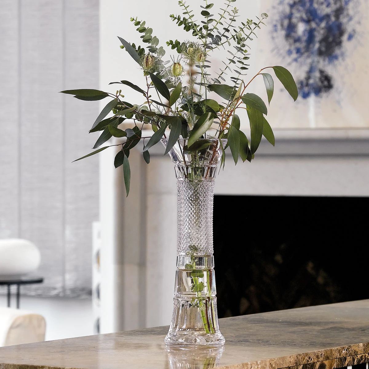 Waterford Crystal Mastercraft Copper Coast Vase Tall 16", Limited Edition 4 Waterford Crystal Mastercraft Copper Coast Vase Tall 16", Limited Edition - Image 2