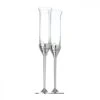 Vera Wang Wedgwood, Crystal And Silver Love Knots Toasting Crystal Flutes, Pair -Best Glassware Store 54735805748 a1