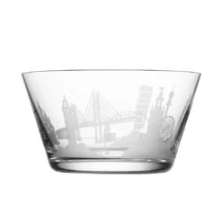 Orrefors Crystal, 5.12" Sweden Cities Crystal Bowl