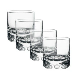 Orrefors Crystal, Erik Crystal Old Fashioned Tumbler Glass, Set Of Four