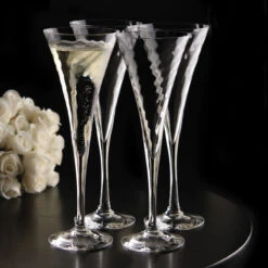 Orrefors Crystal Helena Champagne Toasting Flutes, Set Of 4 -Best Glassware Store 6244702 a2