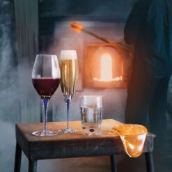 Orrefors Intermezzo Blue Champagne Crystal Flute, Single -Best Glassware Store 6257414 a2