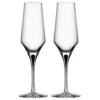 Orrefors Crystal, Metropol Black Champagne Crystal Flute, Pair -Best Glassware Store 6410001 a1