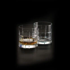 Orrefors Crystal, Street DOF Tumbler, Pair -Best Glassware Store 6540104 a2