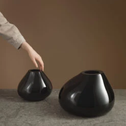 Orrefors Ebon 9.5" Vase Black Large -Best Glassware Store 6720024 a4