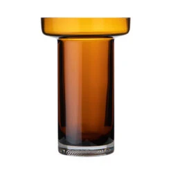 Kosta Boda Limelight Amber Tall 9" Vase
