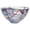 Kosta Boda 13 3/4" Crystal Contrast Bowl, Grey -Best Glassware Store 7051517 a1