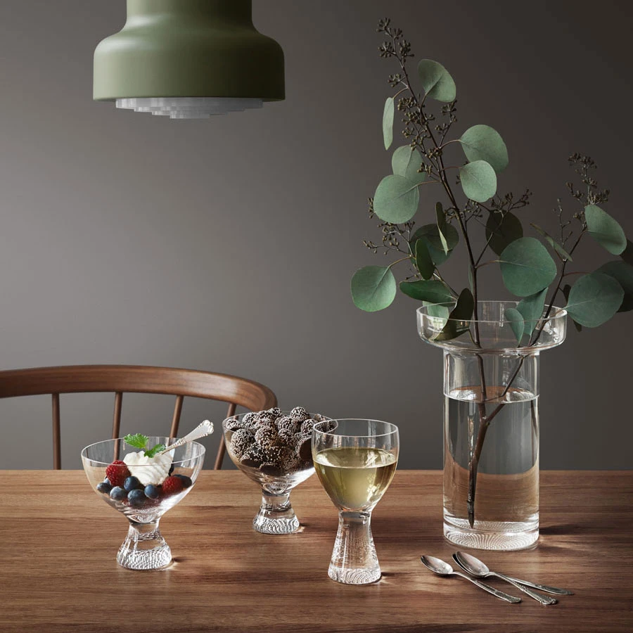 Kosta Boda Limelight 4 1/2" Footed Dessert Bowl 4 Kosta Boda Limelight 4 1/2" Footed Dessert Bowl - Image 2