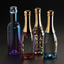 Kosta Boda Celebrate Crystal Champagne Bottle, Gold -Best Glassware Store 7091303 kb bottles a1