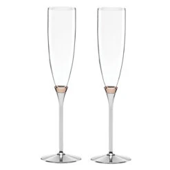Kate Spade New York, Lenox Rosy Glow Flute Pair