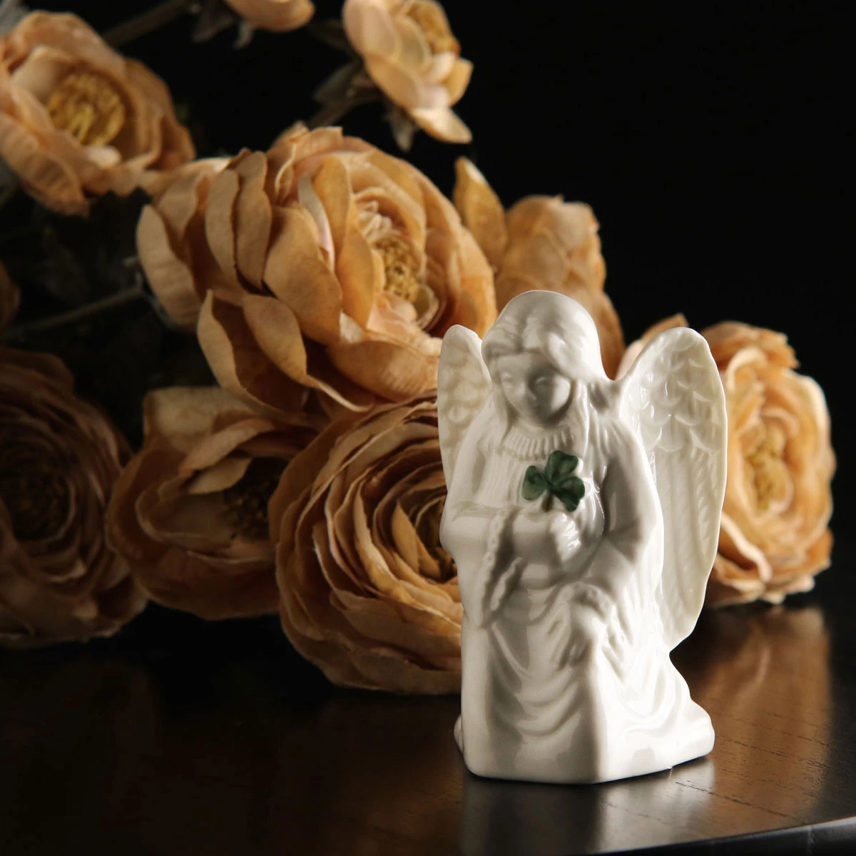 Belleek China Angel Of Protection Figurine 3 Belleek China Angel Of Protection Figurine