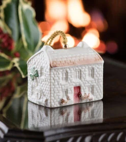 Belleek China Irish Flax 9.5" Vase