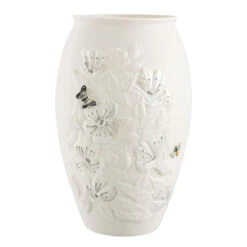 Belleek Irish Wild Rose 10" Vase