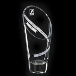 Crystal Blanc, Personalize! 11.5" Aspire Crystal Vase -Best Glassware Store CB1334 a1