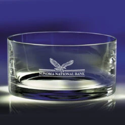 Crystal Blanc, Personalize! 6" Carrington Crystal Bowl -Best Glassware Store CB7654 a1