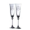 Galway Trinity Knot Shamrock Liberty Flute Pair -Best Glassware Store G300132 a1