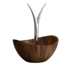 Nambe Metal And Wood 11 1/2" Gourmet Fruit Tree Bowl -Best Glassware Store MT0392N a2