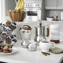 Nambe Metal And Wood 11 1/2" Gourmet Fruit Tree Bowl -Best Glassware Store MT0392N a3